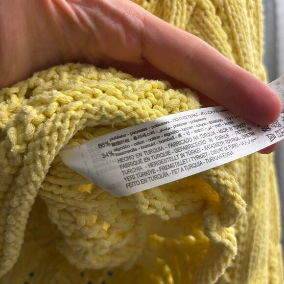 Zara Chunky Open Knit Sweater Top - Picture 5 of 7